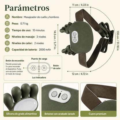 Masajeador de Cuello y Hombros Lamix